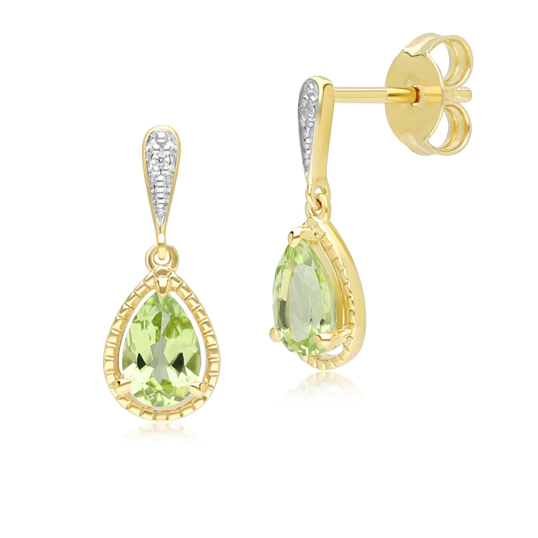 classic-pear-peridot-diamond-drop-earrings-in-9ct-yellow-gold-135e1912039