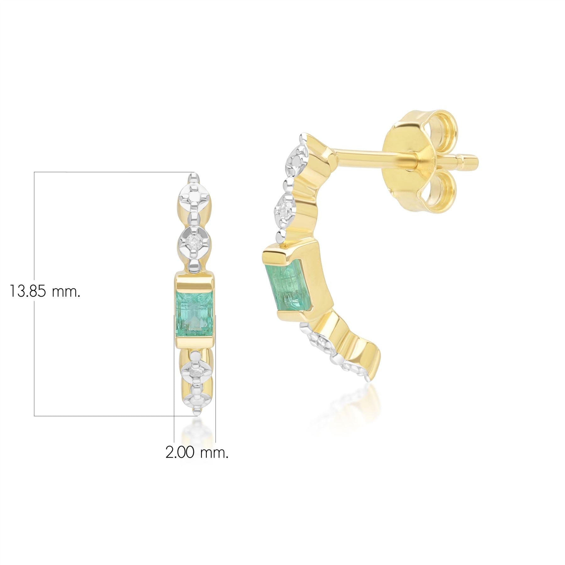 classic-baguette-emerald-diamond-half-eternity-hoop-earrings-in-9ct-yellow-gold-135e1886019 Flatlay